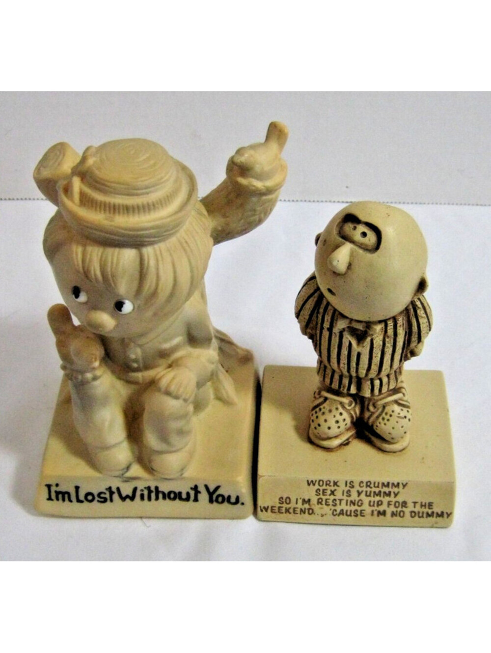 Vintage 1971 R & W Berries Figurine I’m Lost Without You